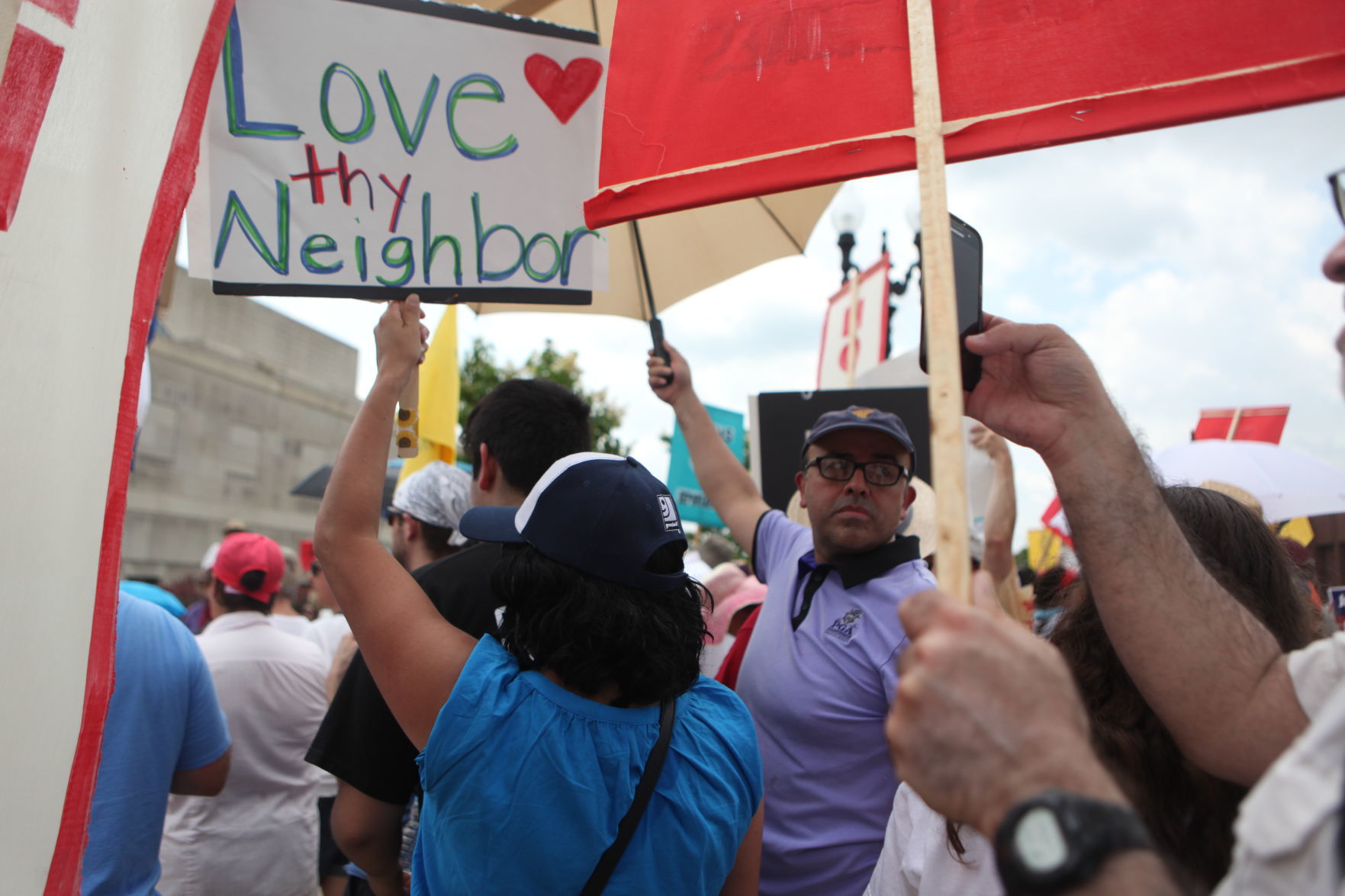 Families, activists protest Trump's immigration policies with Hammond rally